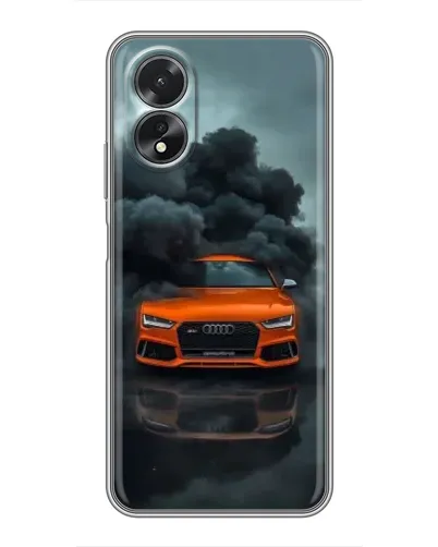 Чохол для OPPO A38 з картинкою «Audi у хмарах диму»