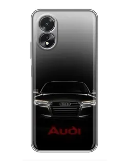 Чохол для OPPO A38 з картинкою «Audi — градієнтний контур»