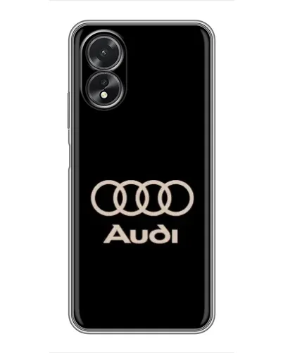 Чохол для OPPO A38 з картинкою «Audi — золотий логотип»