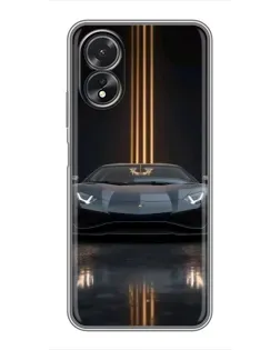 Чехол для OPPO A38 с картинкой «Lamborghini золотые линии» Чехол для OPPO A38 с картинкой «Lamborghini золотые линии»