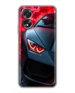 Чехол для OPPO A38 с картинкой «Lamborghini красное сияние» Чехол для OPPO A38 с картинкой «Lamborghini красное сияние»