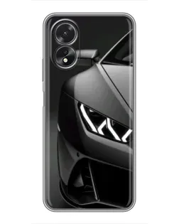 Чехол для OPPO A38 с картинкой «Lamborghini фары детализация» Чехол для OPPO A38 с картинкой «Lamborghini фары детализация»