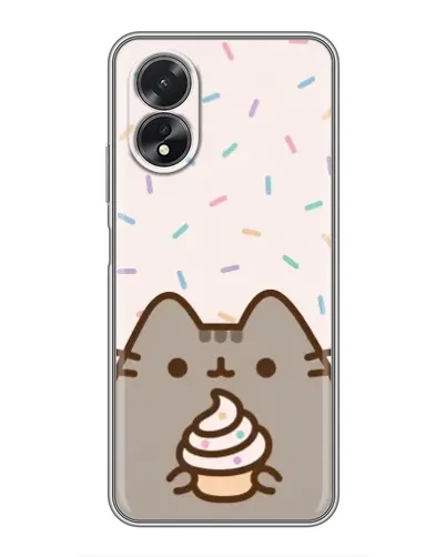 Чехол для OPPO A38 с картинкой «Пушин с кексом» Чехол для OPPO A38 с картинкой «Пушин с кексом»