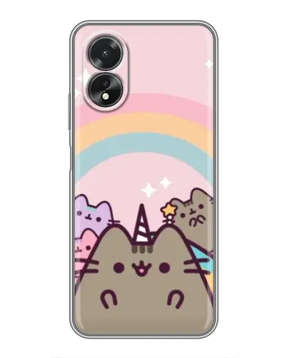 Чехол для OPPO A38 с картинкой «Единорог Pusheen» Чехол для OPPO A38 с картинкой «Единорог Pusheen»