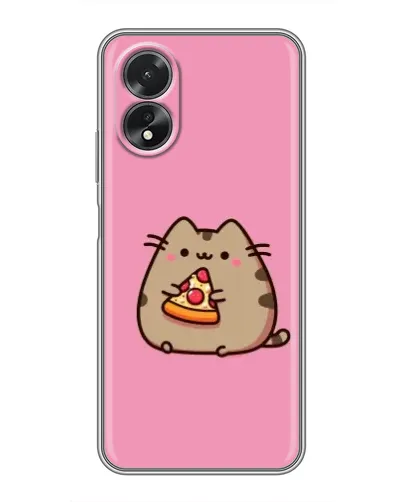 Чехол для OPPO A38 с картинкой «Пушин с пиццей» Чехол для OPPO A38 с картинкой «Пушин с пиццей»