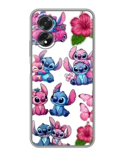 Чохол для OPPO A38 з картинкою «Стікери Stitch та Angel»