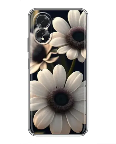 Чохол для OPPO A38 з картинкою «Білі маргаритки макро»