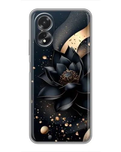 Чохол для OPPO A38 з картинкою «Чорний лотос»