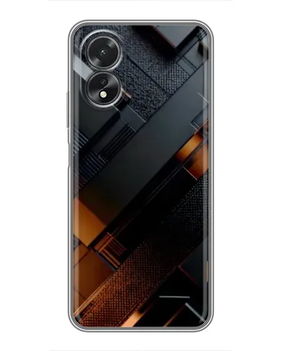Чохол для OPPO A38 з картинкою «Чорні геометричні блоки» Чохол для OPPO A38 з картинкою «Чорні геометричні блоки»