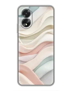 Чохол для OPPO A38 з картинкою «Пастельні ніжні хвилі»