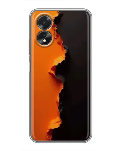Чохол для OPPO A38 з картинкою «Помаранчевий розлом» Чохол для OPPO A38 з картинкою «Помаранчевий розлом»