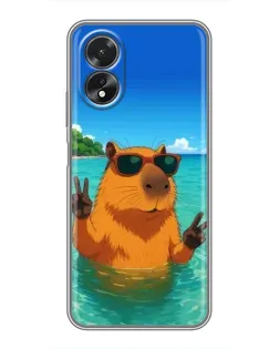Чохол для OPPO A38 з картинкою «Морська капібара» Чохол для OPPO A38 з картинкою «Морська капібара»