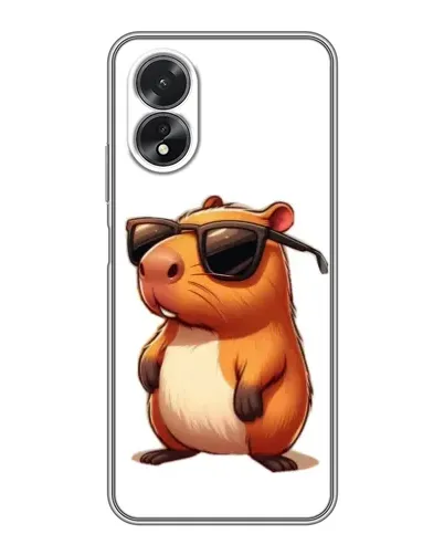 Чохол для OPPO A38 з картинкою «Капібара в окулярах» Чохол для OPPO A38 з картинкою «Капібара в окулярах»