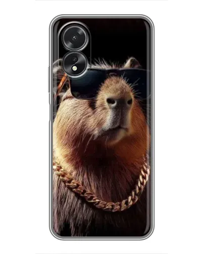 Чохол для OPPO A38 з картинкою «Капібара золотий ланцюг» Чохол для OPPO A38 з картинкою «Капібара золотий ланцюг»