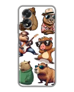 Чохол для OPPO A38 з картинкою «Круті капібари музиканти» Чохол для OPPO A38 з картинкою «Круті капібари музиканти»