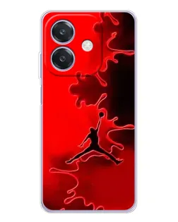 Чохол для OPPO A3x з картинкою «Jordan Red Smoke» Чохол для OPPO A3x з картинкою «Jordan Red Smoke»