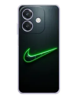 Чохол для OPPO A3x з картинкою «Неоновий контур Nike»