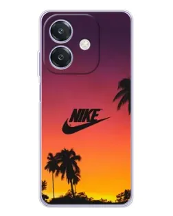 Чохол для OPPO A3x з картинкою «Nike на заході сонця»