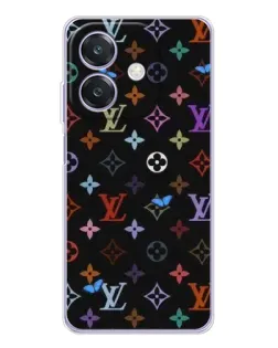 Чехол для OPPO A3x с картинкой «Цветная монограмма LV»