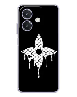 Чехол для OPPO A3x с картинкой «Цветочная монограмма»