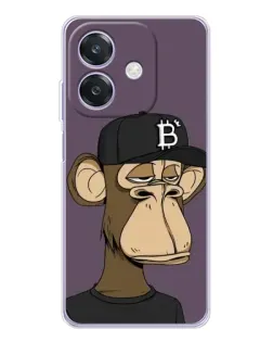 Чохол для OPPO A3x з картинкою «Bored Ape в кепці»