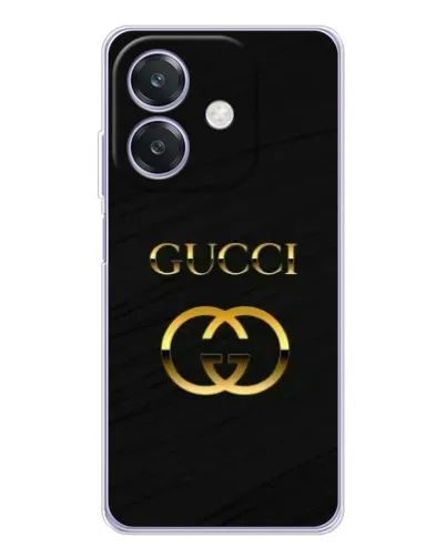 Чохол для OPPO A3x з картинкою «Золотий логотип Gucci»
