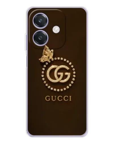 Чохол для OPPO A3x з картинкою «Gucci — золотий метелик»