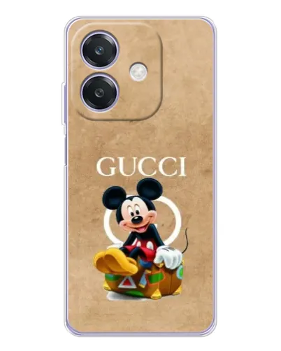 Чохол для OPPO A3x з картинкою «Міккі Маус Gucci — крафт»