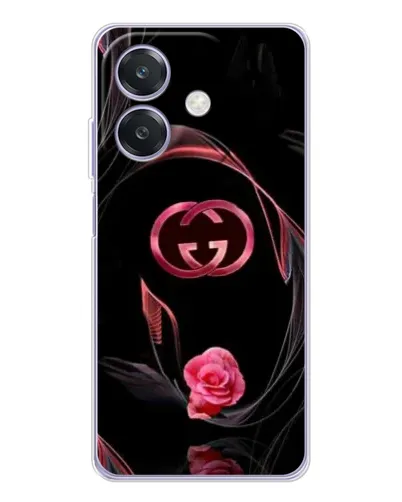 Чохол для OPPO A3x з картинкою «Gucci — неонова троянда»