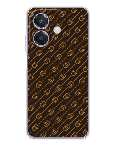 Чохол для OPPO A3x з картинкою «Gucci — золоті діагоналі»