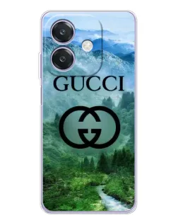 Чохол для OPPO A3x з картинкою «Gucci — гірський пейзаж»