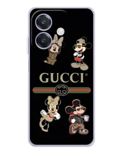 Чохол для OPPO A3x з картинкою «Gucci — герої Disney та монограма» Чохол для OPPO A3x з картинкою «Gucci — герої Disney та монограма»