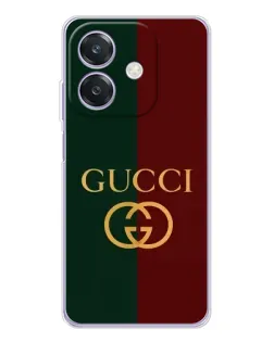 Чохол для OPPO A3x з картинкою «Gucci — темно-зелений градієнт»