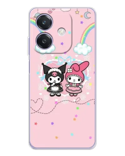 Чохол для OPPO A3x з картинкою «My Melody та Kuromi» Чохол для OPPO A3x з картинкою «My Melody та Kuromi»