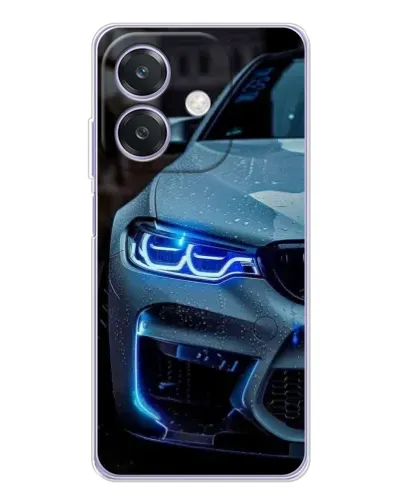 Чохол для OPPO A3x з картинкою «Погляд BMW з синіми фарами» Чохол для OPPO A3x з картинкою «Погляд BMW з синіми фарами»