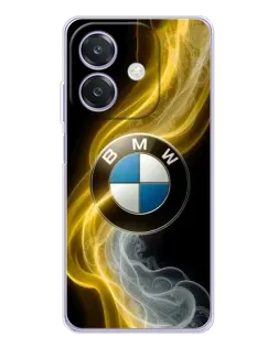Чохол для OPPO A3x з картинкою «Золотистий дим BMW»