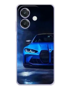 Чохол для OPPO A3x з картинкою «Блакитна BMW M4»