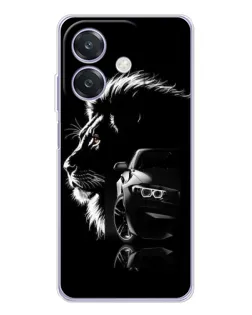 Чохол для OPPO A3x з картинкою «BMW та лев»