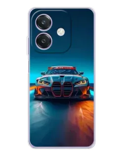 Чохол для OPPO A3x з картинкою «BMW — вогні неону»