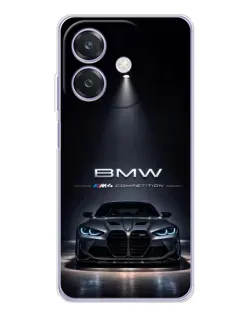Чохол для OPPO A3x з картинкою «BMW крізь нічне місто»