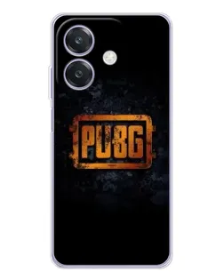 Чохол для OPPO A3x з картинкою «PUBG — золотий логотип»