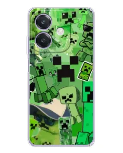 Чохол для OPPO A3x з картинкою «Кріпери Minecraft» Чохол для OPPO A3x з картинкою «Кріпери Minecraft»
