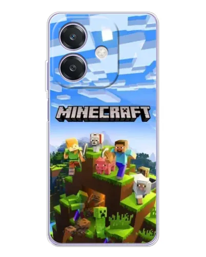 Чохол для OPPO A3x з картинкою «Minecraft класичний світ»