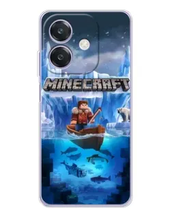 Чохол для OPPO A3x з картинкою «Minecraft льодянийсвіт»