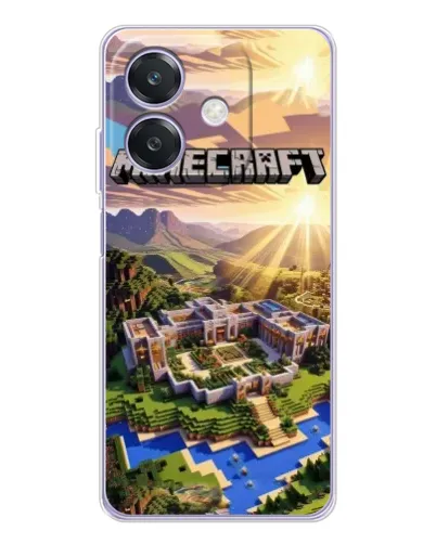 Чохол для OPPO A3x з картинкою «Minecraft панорама»