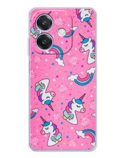Чохол для OPPO A3x з картинкою «Unicorn паттерн рожевий» Чохол для OPPO A3x з картинкою «Unicorn паттерн рожевий»