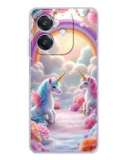 Чохол для OPPO A3x з картинкою «Веселка і єдинороги» Чохол для OPPO A3x з картинкою «Веселка і єдинороги»