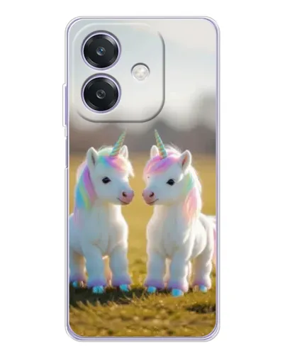 Чохол для OPPO A3x з картинкою «Пара єдинорогів» Чохол для OPPO A3x з картинкою «Пара єдинорогів»