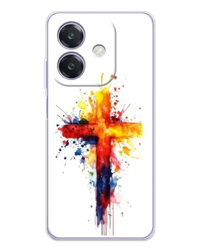 Чохол для OPPO A3x з картинкою «Акварельний хрест»