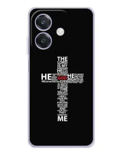 Чехол для OPPO A3x с картинкой «Текстовый крест»